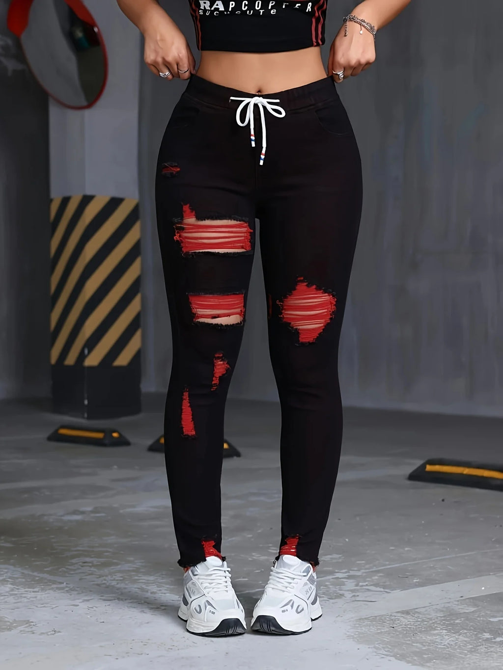 Women's Stretch Jeans Elastic