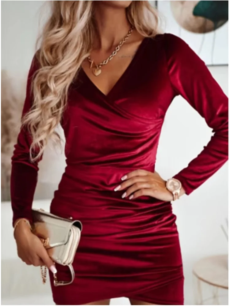 Velvet Dress Women
