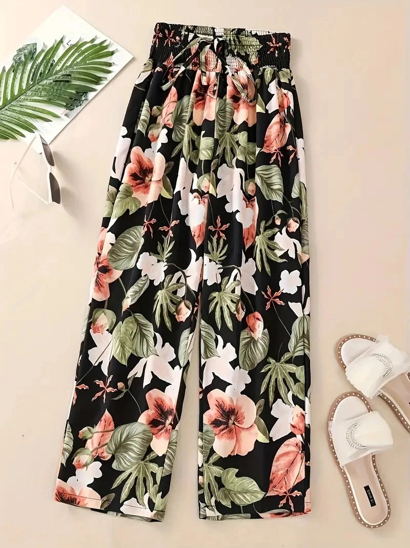 Floral Pants Spring and Summer T