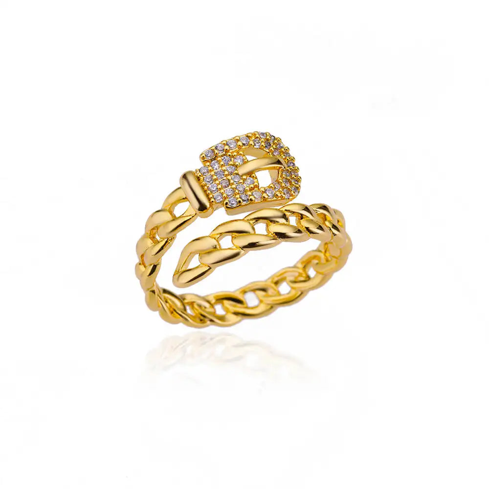 Zircon Belt Ring