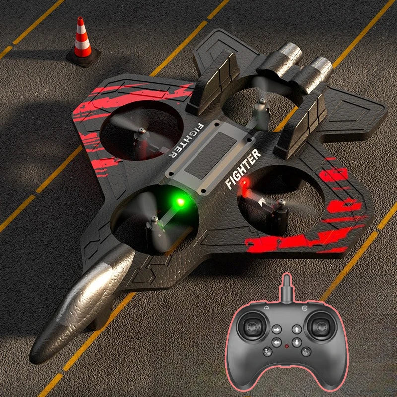 Avion de chasse télécommandé en mousse pour enfants
