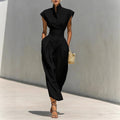 High Collar Loose Dress