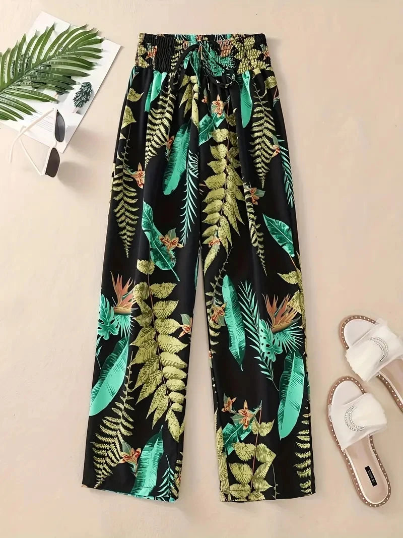 Floral Pants Spring and Summer T