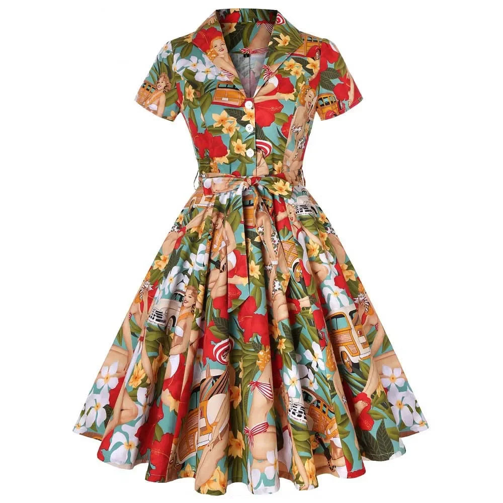 Robe midi vintage