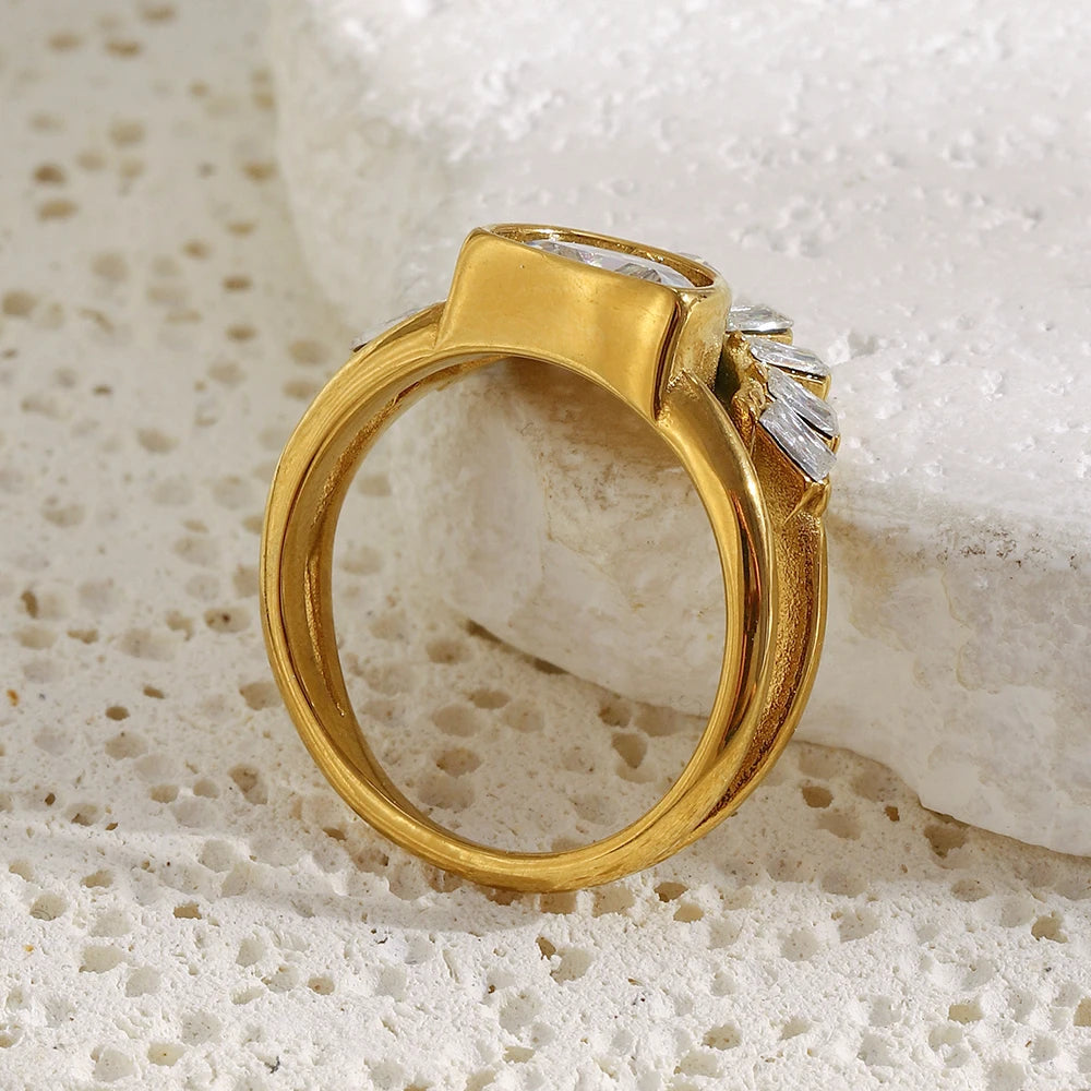 Sun Layer Shaped Ring