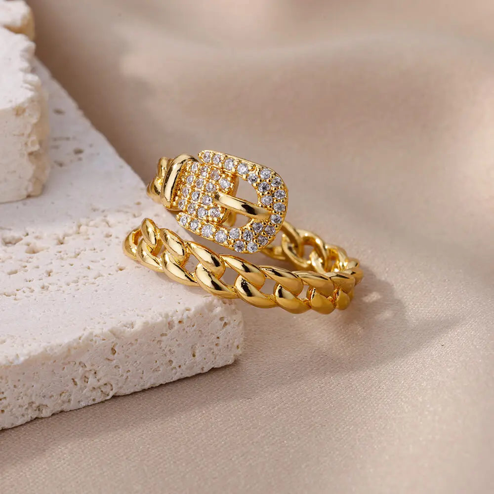 Zircon Belt Ring