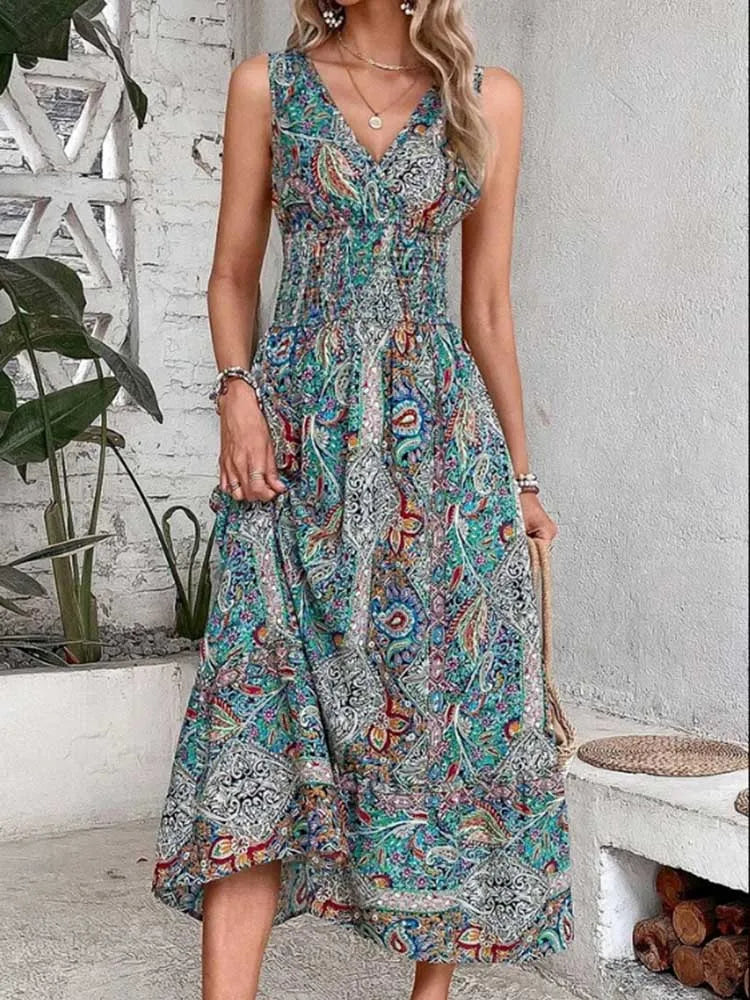 Fashion Sleeveless Maxi Boho
