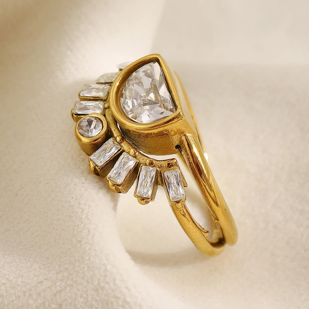 Sun Layer Shaped Ring