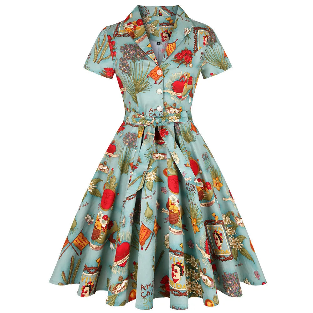 Robe midi vintage