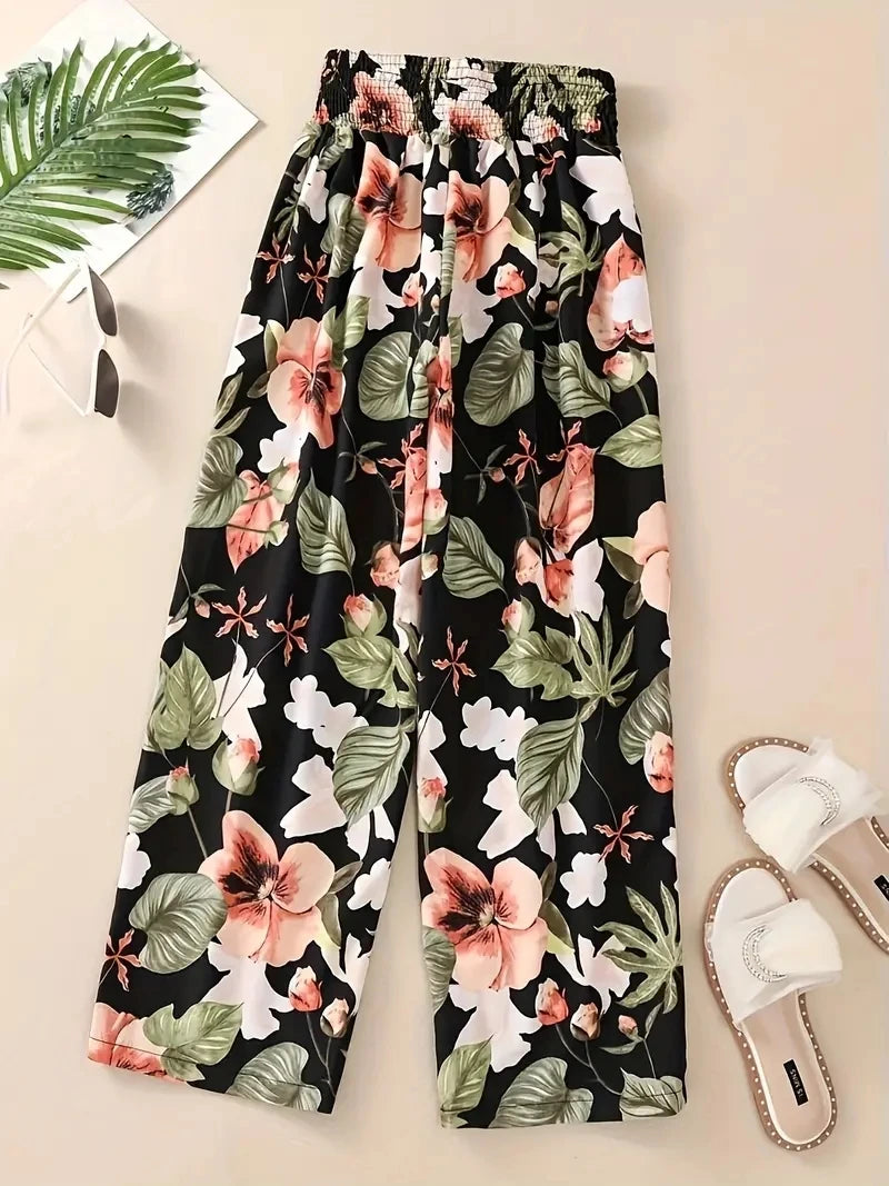 Floral Pants Spring and Summer T
