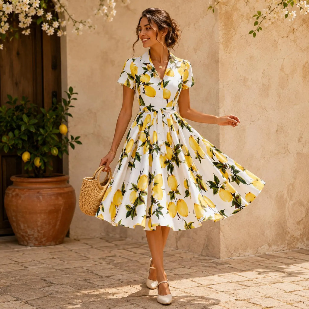Robe midi vintage
