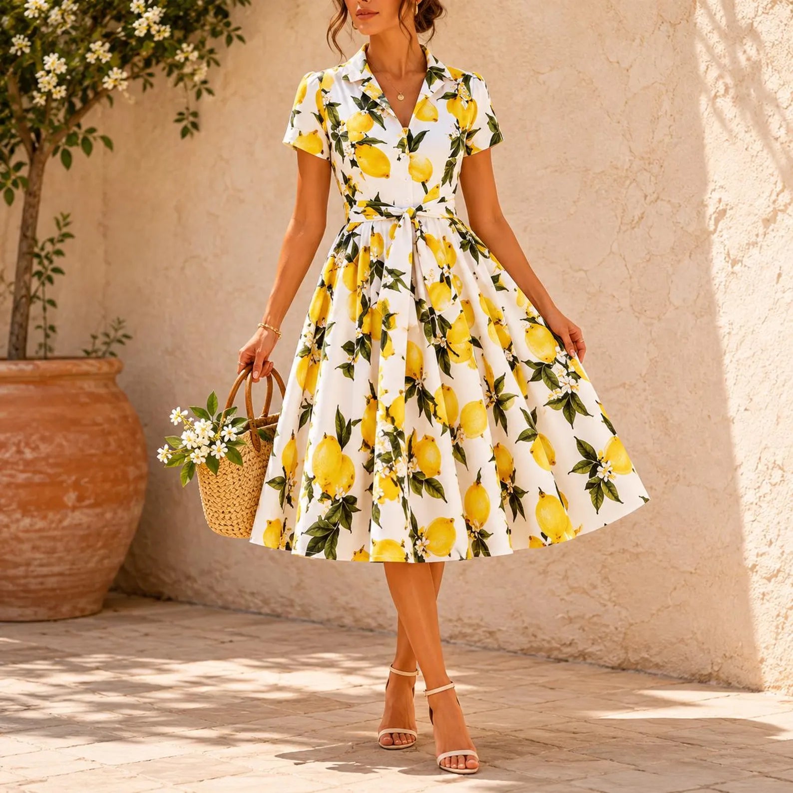 Robe midi vintage