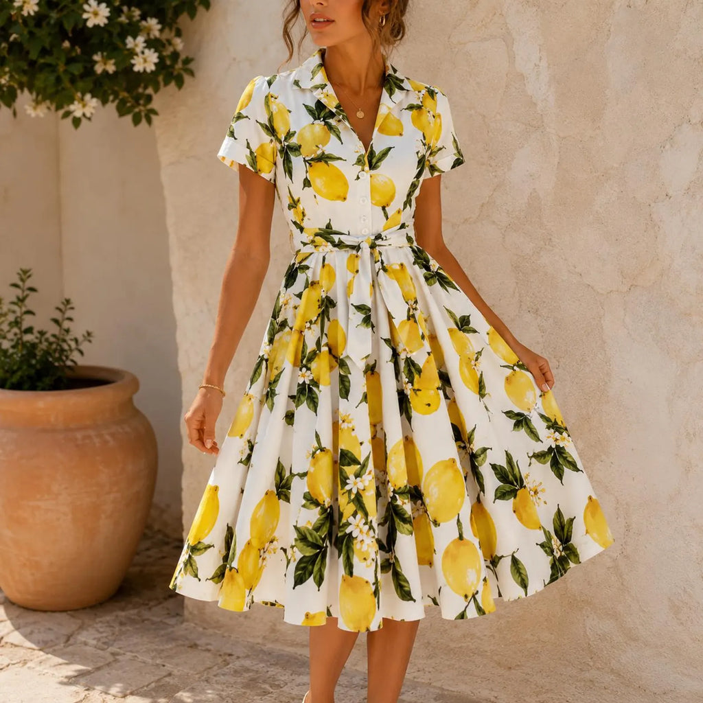 Robe midi vintage